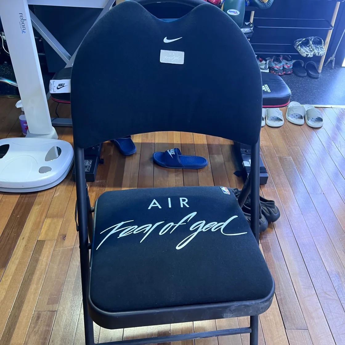 나이키 x 피어 오브 갓 웜업 티셔츠 다크 그레이 헤더 thumbnail 2