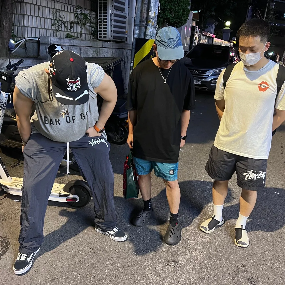 나이키 x 피어 오브 갓 웜업 티셔츠 다크 그레이 헤더 thumbnail 3