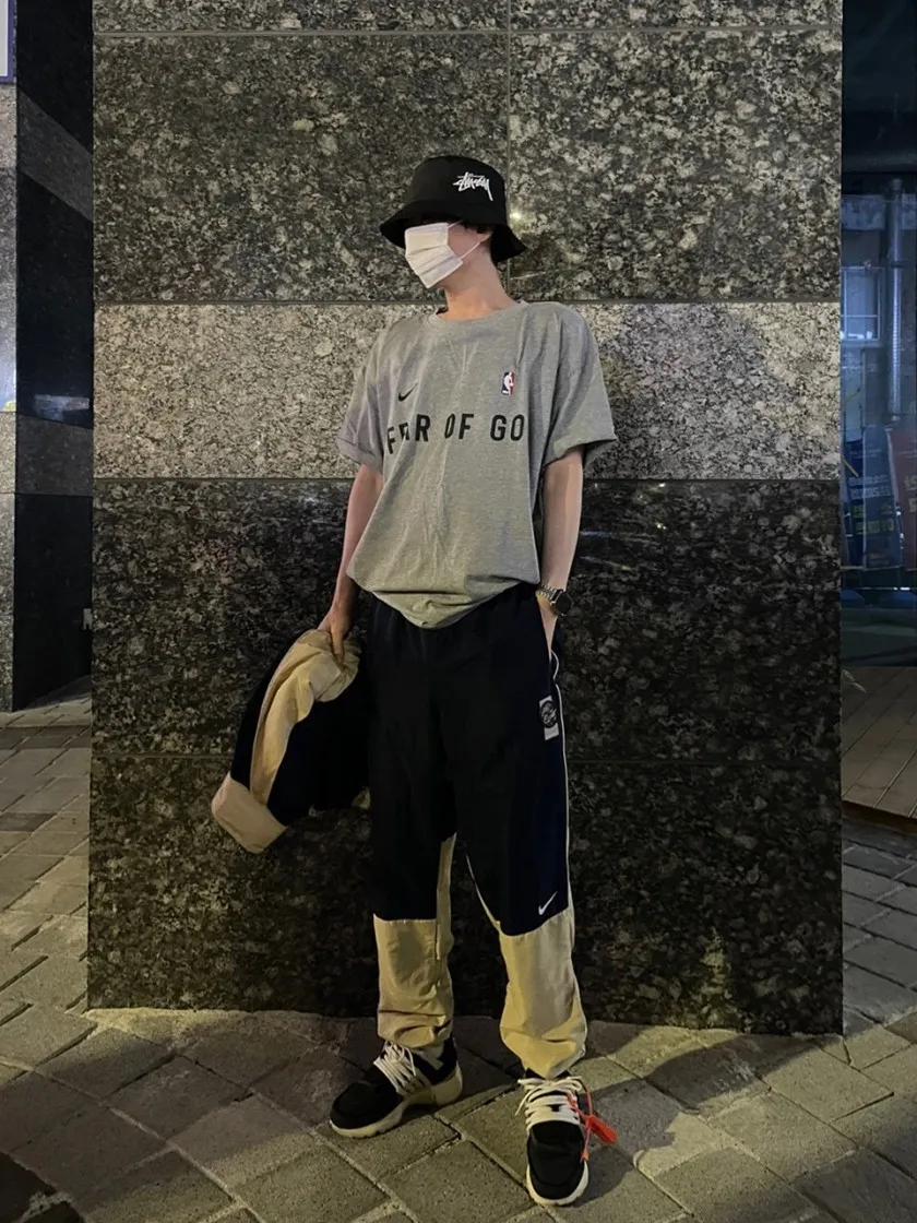 나이키 x 피어 오브 갓 웜업 티셔츠 다크 그레이 헤더 thumbnail 8