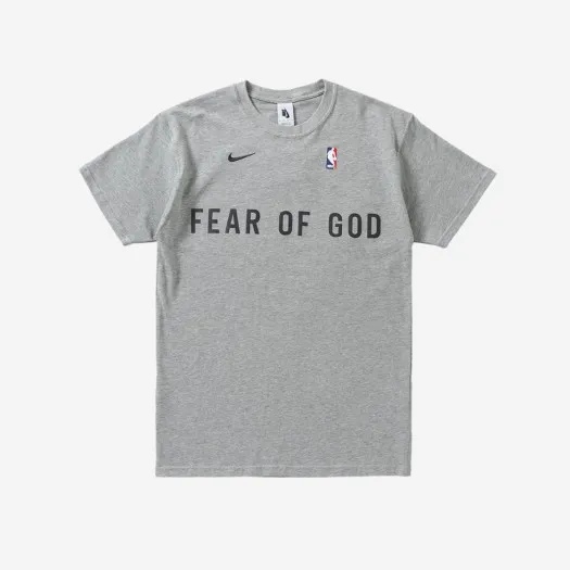 나이키 x 피어 오브 갓 웜업 티셔츠 다크 그레이 헤더