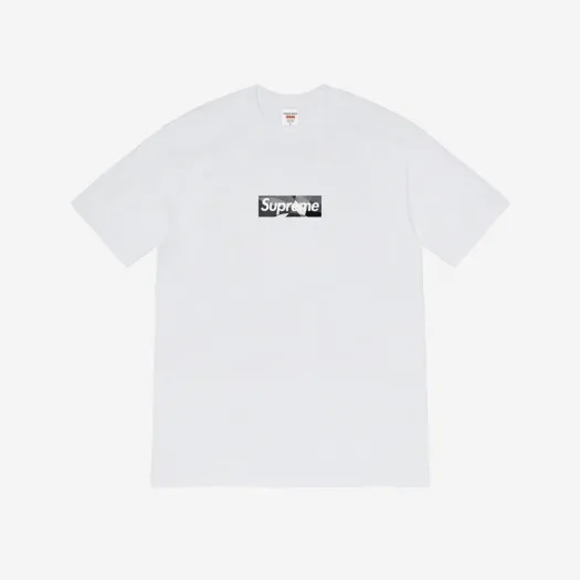 슈프림 x 에밀리오 푸치 박스로고 티셔츠 화이트 블랙 - 21SS
