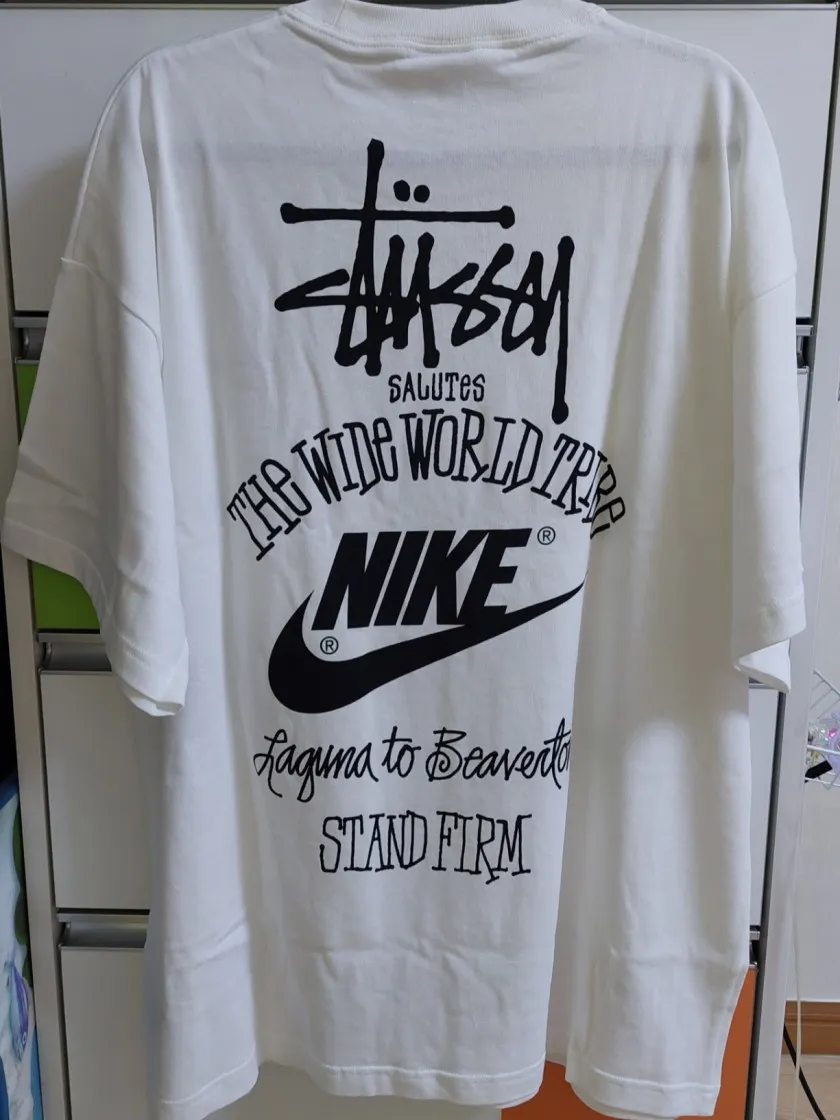 나이키 x 스투시 티셔츠 화이트 (DV1774-100) thumbnail 6