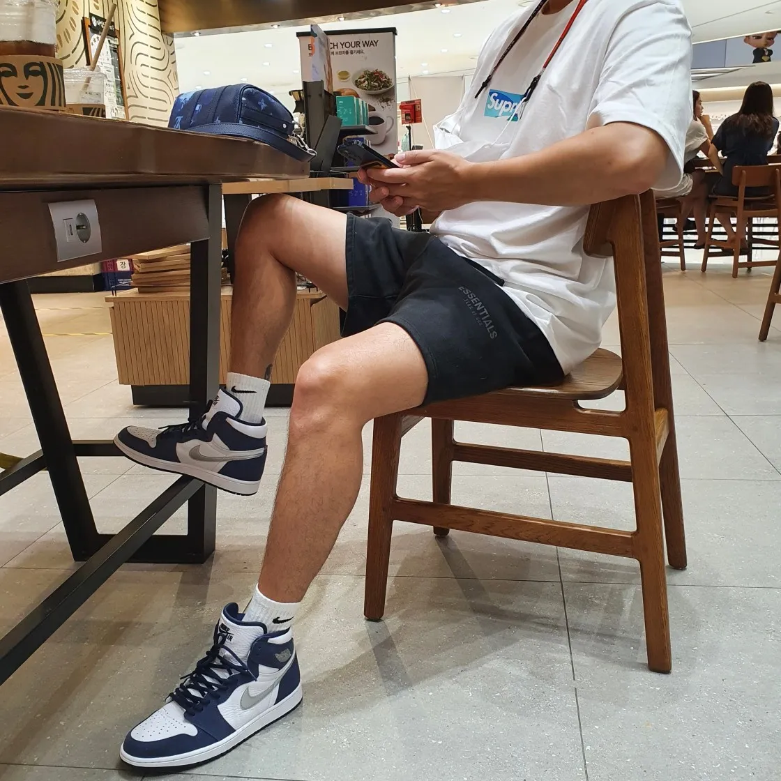 슈프림 x 에밀리오 푸치 박스로고 티셔츠 화이트 블루 - 21SS thumbnail 4