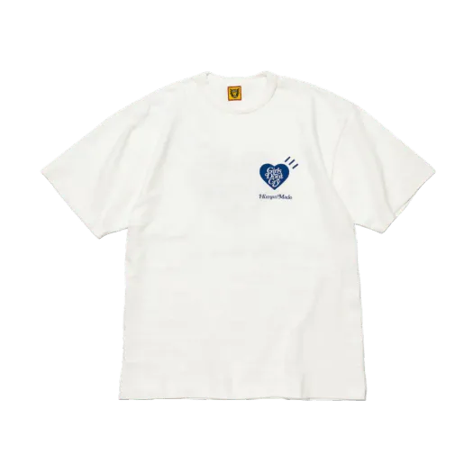 휴먼 메이드 x 베르디 걸스 돈 크라이 화이트 데이 티셔츠 화이트