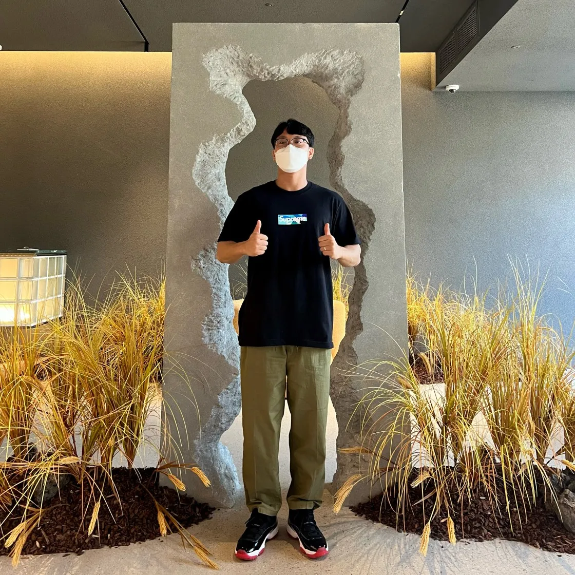 슈프림 x 에밀리오 푸치 박스로고 티셔츠 블랙 블루 - 21SS thumbnail 2