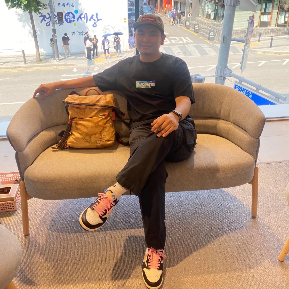 슈프림 x 에밀리오 푸치 박스로고 티셔츠 블랙 블루 - 21SS thumbnail 5