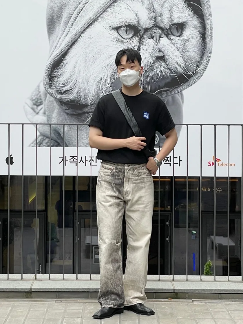 메종 키츠네 x 아더에러 테트리스 폭스 티셔츠 블랙 thumbnail 7