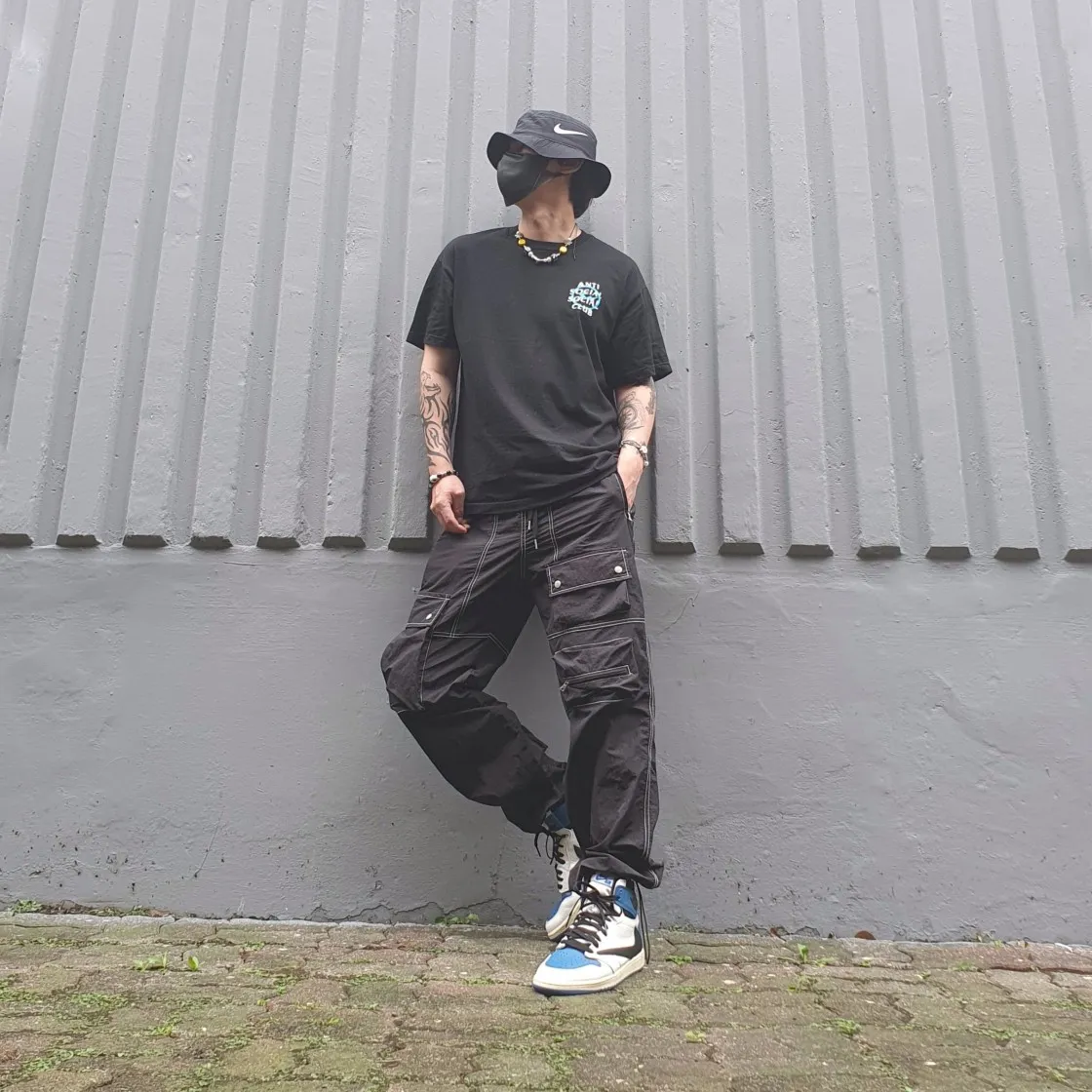 안티 소셜 소셜 클럽 x 프라그먼트 블루 볼트 티셔츠 thumbnail 8