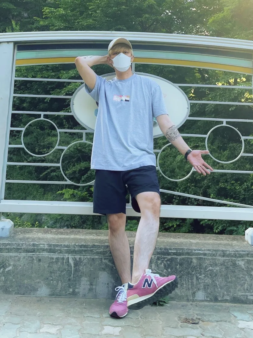 슈프림 x 에밀리오 푸치 박스로고 티셔츠 헤더 그레이 더스티 핑크 - 21SS thumbnail 6