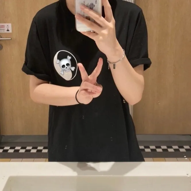 스투시 x 아워레가시 음양 피그먼트 다이드 티셔츠 블랙 thumbnail 2