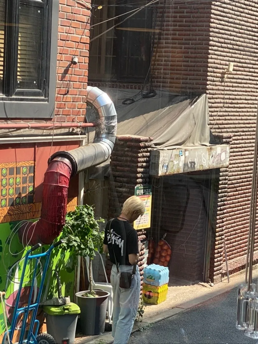 스투시 x 아워레가시 음양 피그먼트 다이드 티셔츠 블랙 thumbnail 4