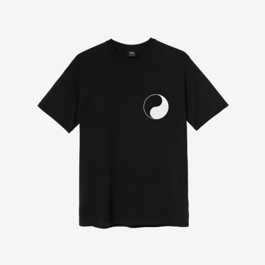 스투시 x 아워레가시 음양 피그먼트 다이드 티셔츠 블랙