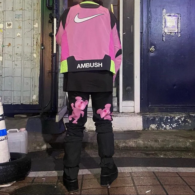 안티 소셜 소셜 클럽 x 프라그먼트 볼트 티셔츠 핑크 thumbnail 4