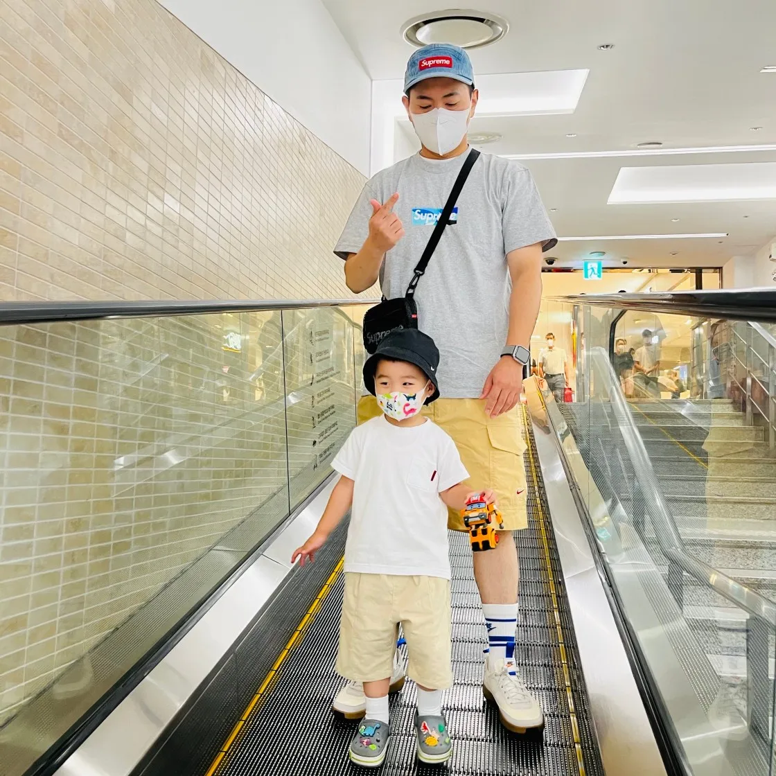 슈프림 x 에밀리오 푸치 박스로고 티셔츠 헤더 그레이 블루 - 21SS thumbnail 2