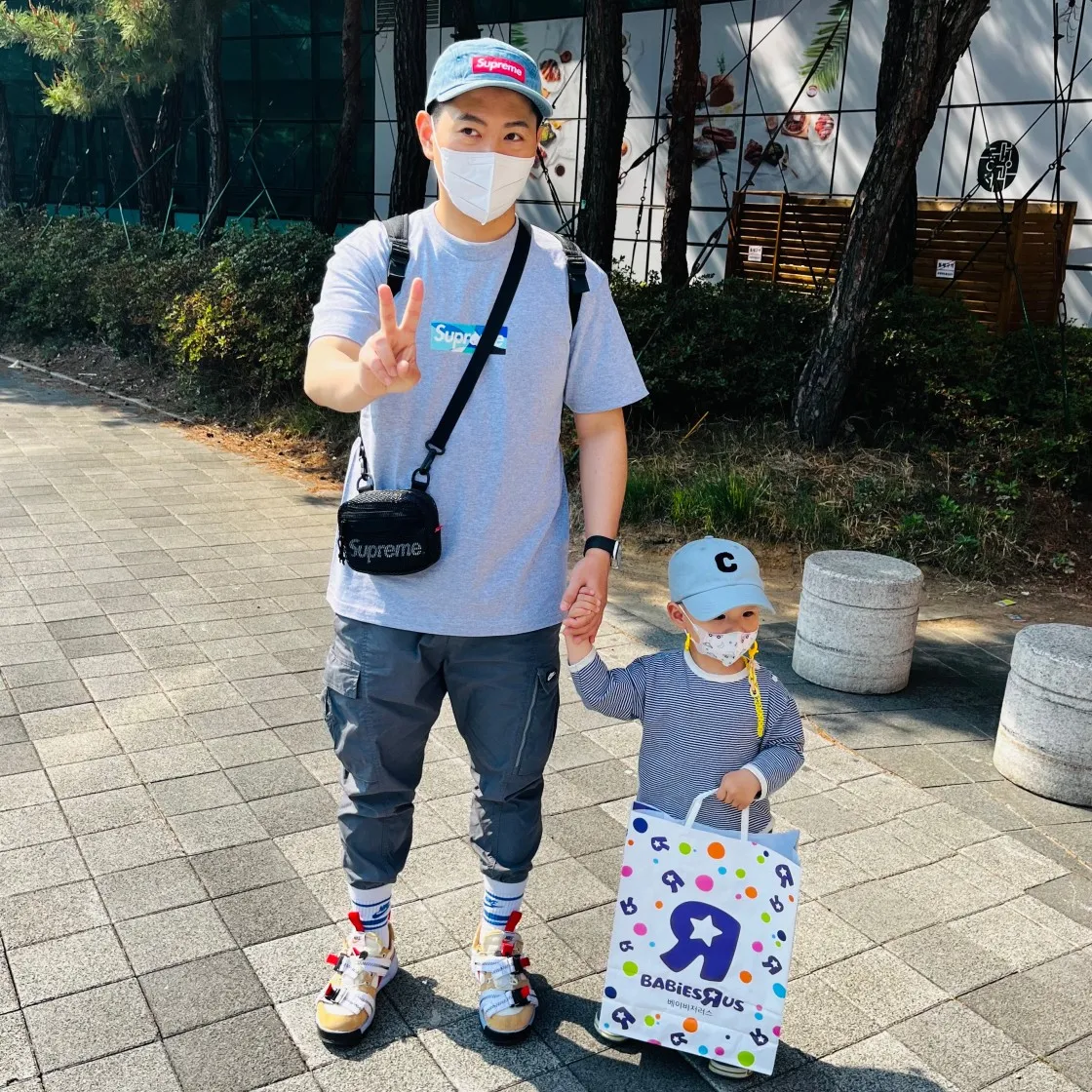 슈프림 x 에밀리오 푸치 박스로고 티셔츠 헤더 그레이 블루 - 21SS thumbnail 4