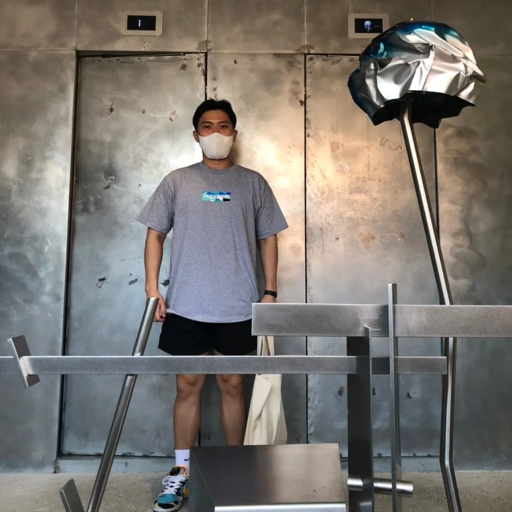 슈프림 x 에밀리오 푸치 박스로고 티셔츠 헤더 그레이 블루 - 21SS thumbnail 7