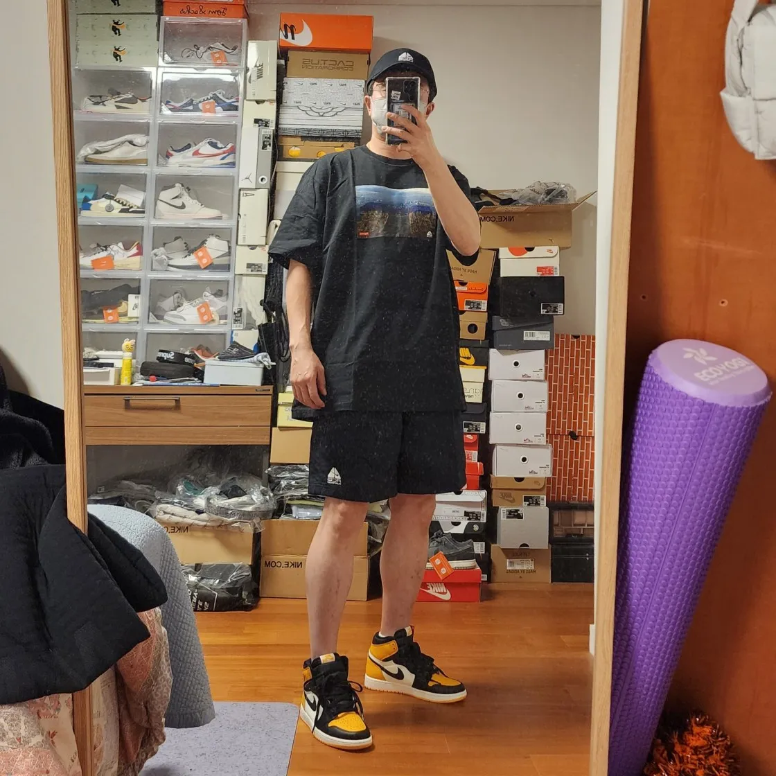 슈프림 x 나이키 ACG 그리드 티셔츠 블랙 - 22FW thumbnail 2