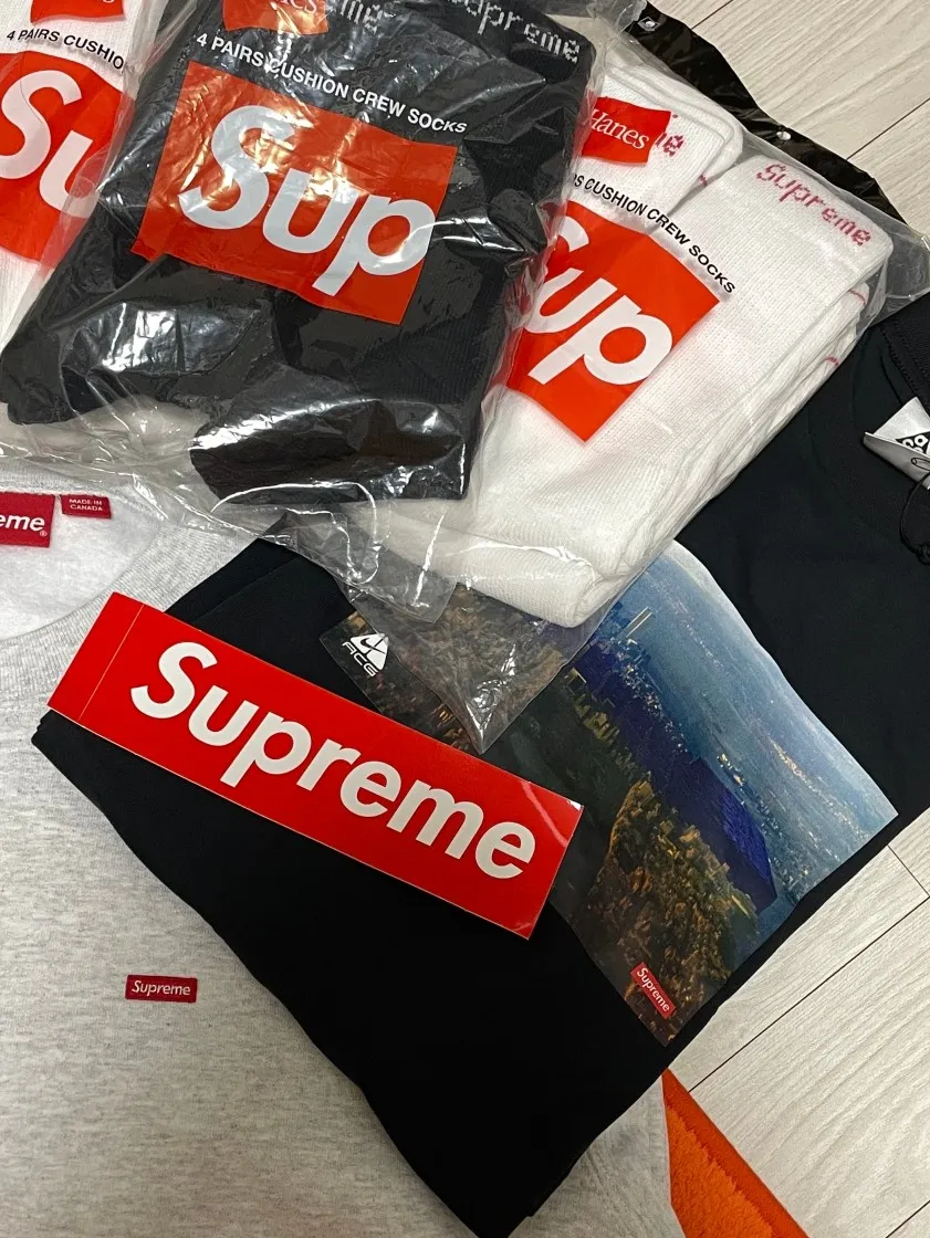 슈프림 x 나이키 ACG 그리드 티셔츠 블랙 - 22FW thumbnail 3