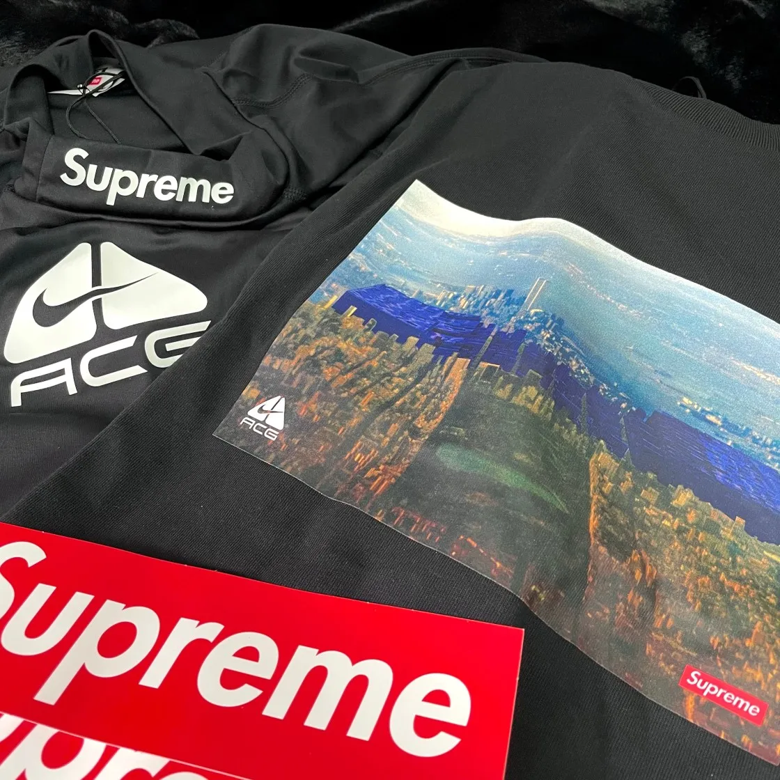 슈프림 x 나이키 ACG 그리드 티셔츠 블랙 - 22FW thumbnail 4