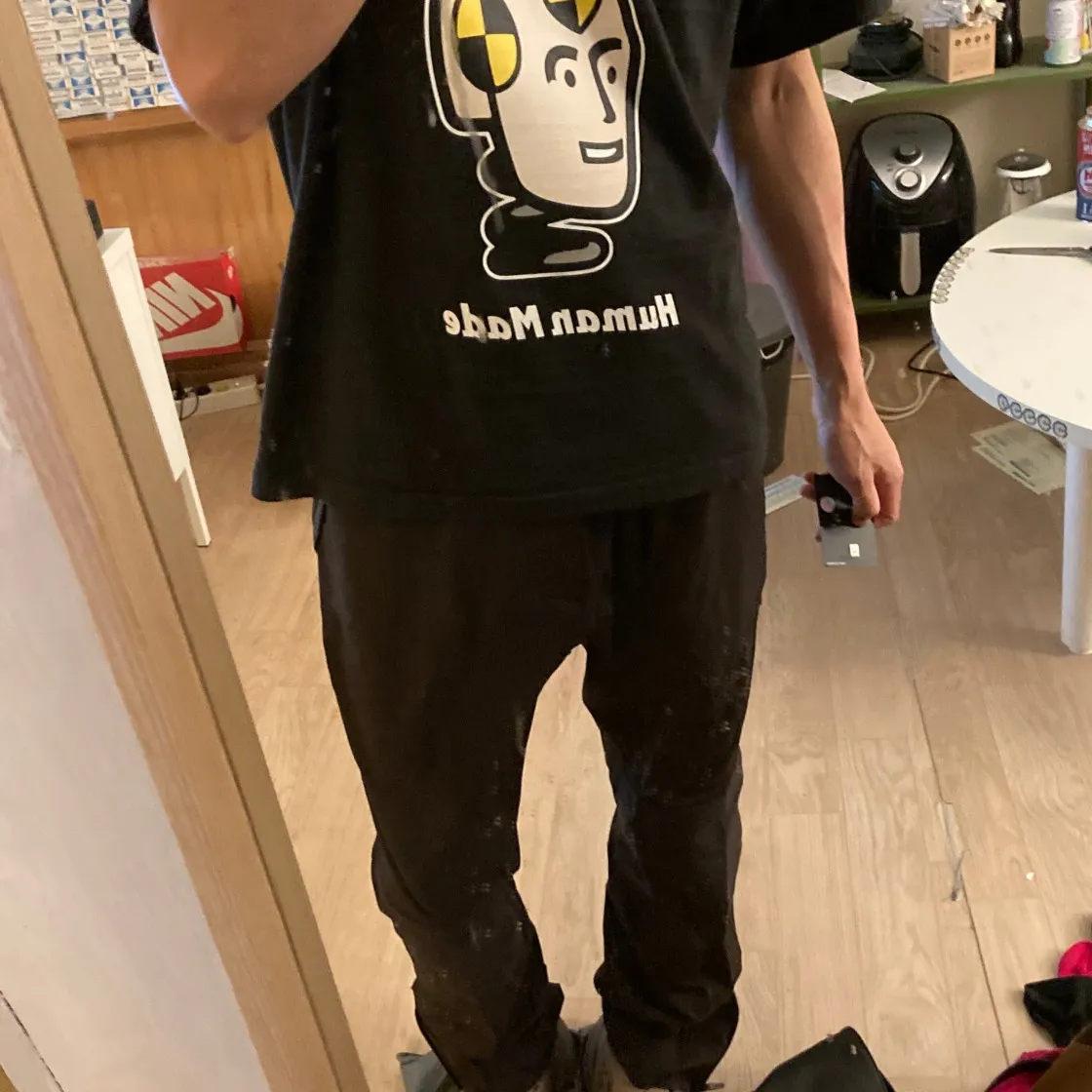 휴먼 메이드 x 에이셉 라키 휴먼 테스팅 티셔츠 블랙 thumbnail 8