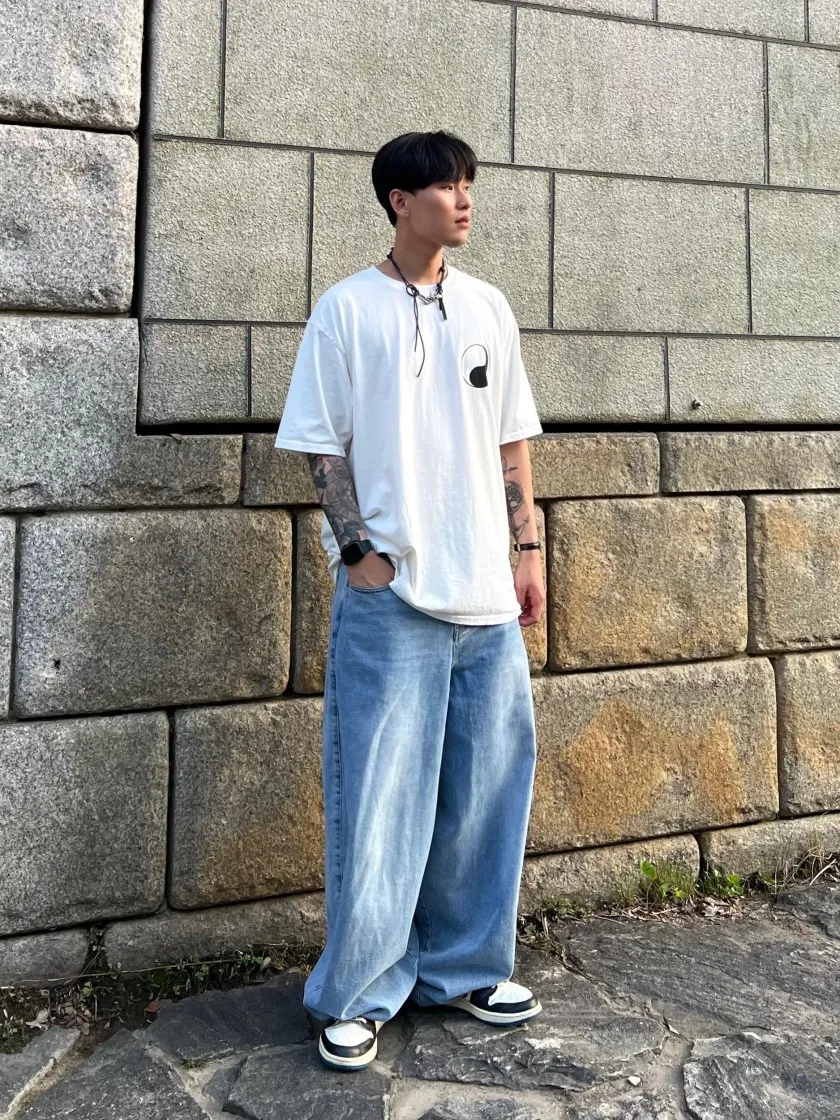 스투시 x 아워레가시 워크샵 음양 피그먼트 다이드 티셔츠 내츄럴 thumbnail 7