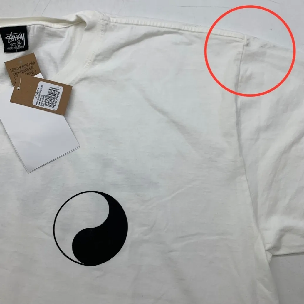 스투시 x 아워레가시 워크샵 음양 피그먼트 다이드 티셔츠 내츄럴 thumbnail 8