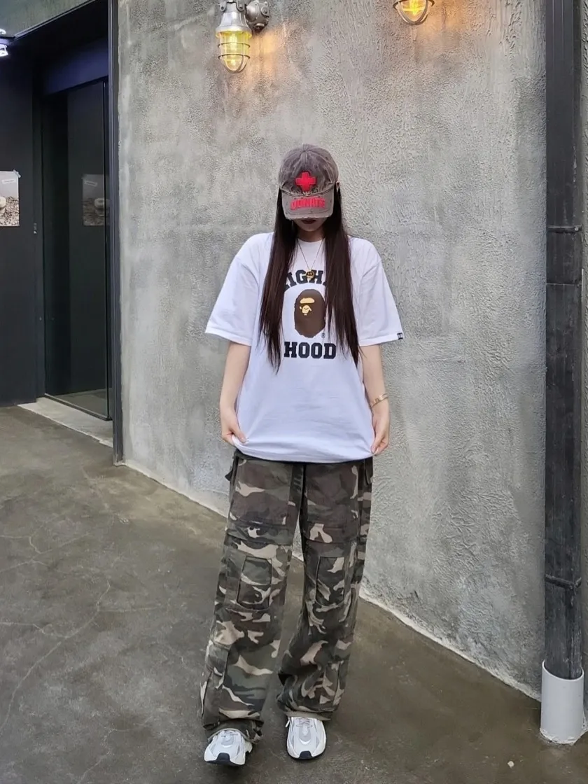 베이프 x 네이버후드 티셔츠 화이트 thumbnail 3