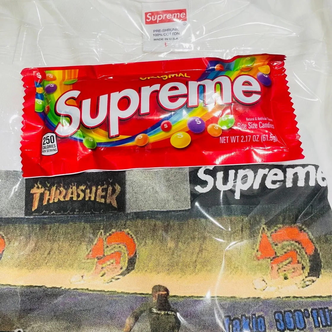 슈프림 x 트레셔 게임 티셔츠 화이트 - 21FW thumbnail 4