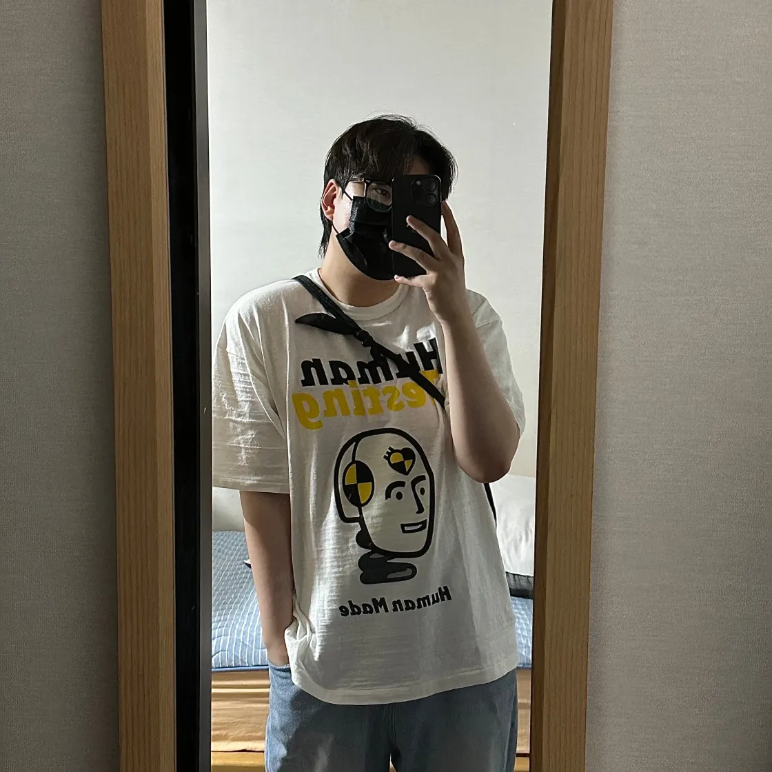 휴먼 메이드 x 에이셉 라키 휴먼 테스팅 티셔츠 화이트 thumbnail 7