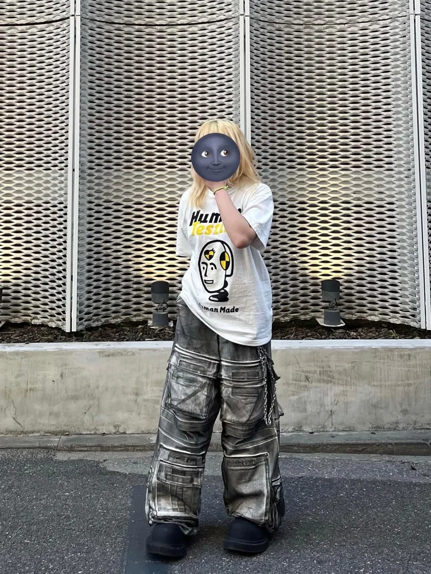 휴먼 메이드 x 에이셉 라키 휴먼 테스팅 티셔츠 화이트 thumbnail 8