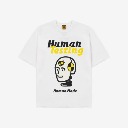 휴먼 메이드 x 에이셉 라키 휴먼 테스팅 티셔츠 화이트