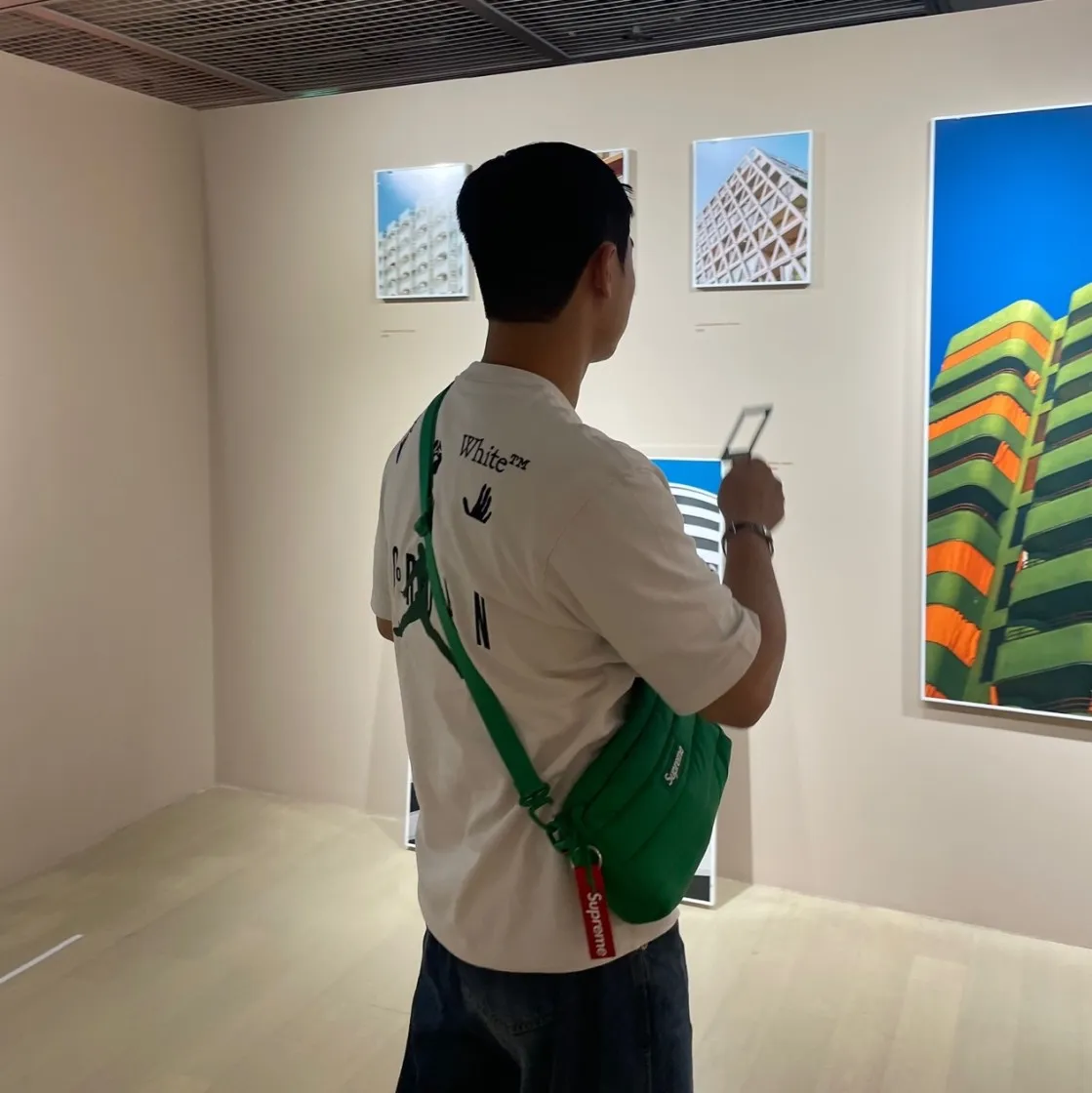 조던 x 오프화이트 숏슬리브 티셔츠 팬텀 - 아시아 thumbnail 2