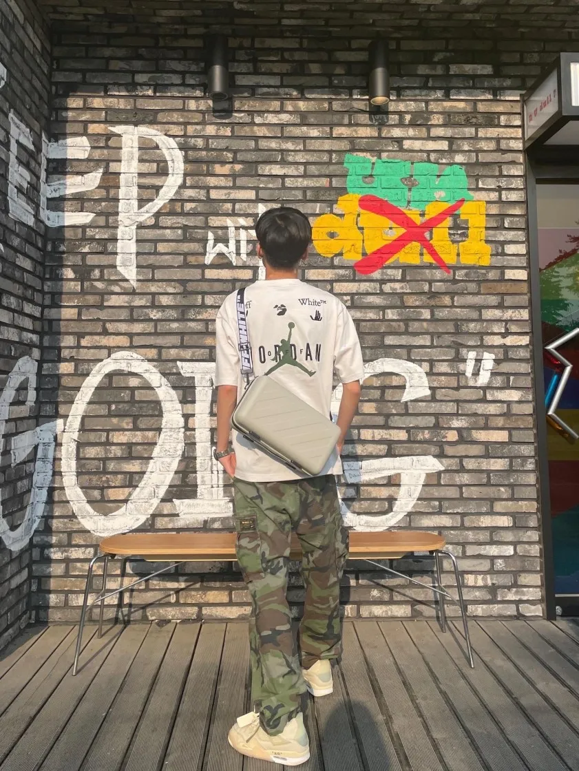 조던 x 오프화이트 숏슬리브 티셔츠 팬텀 - 아시아 thumbnail 5