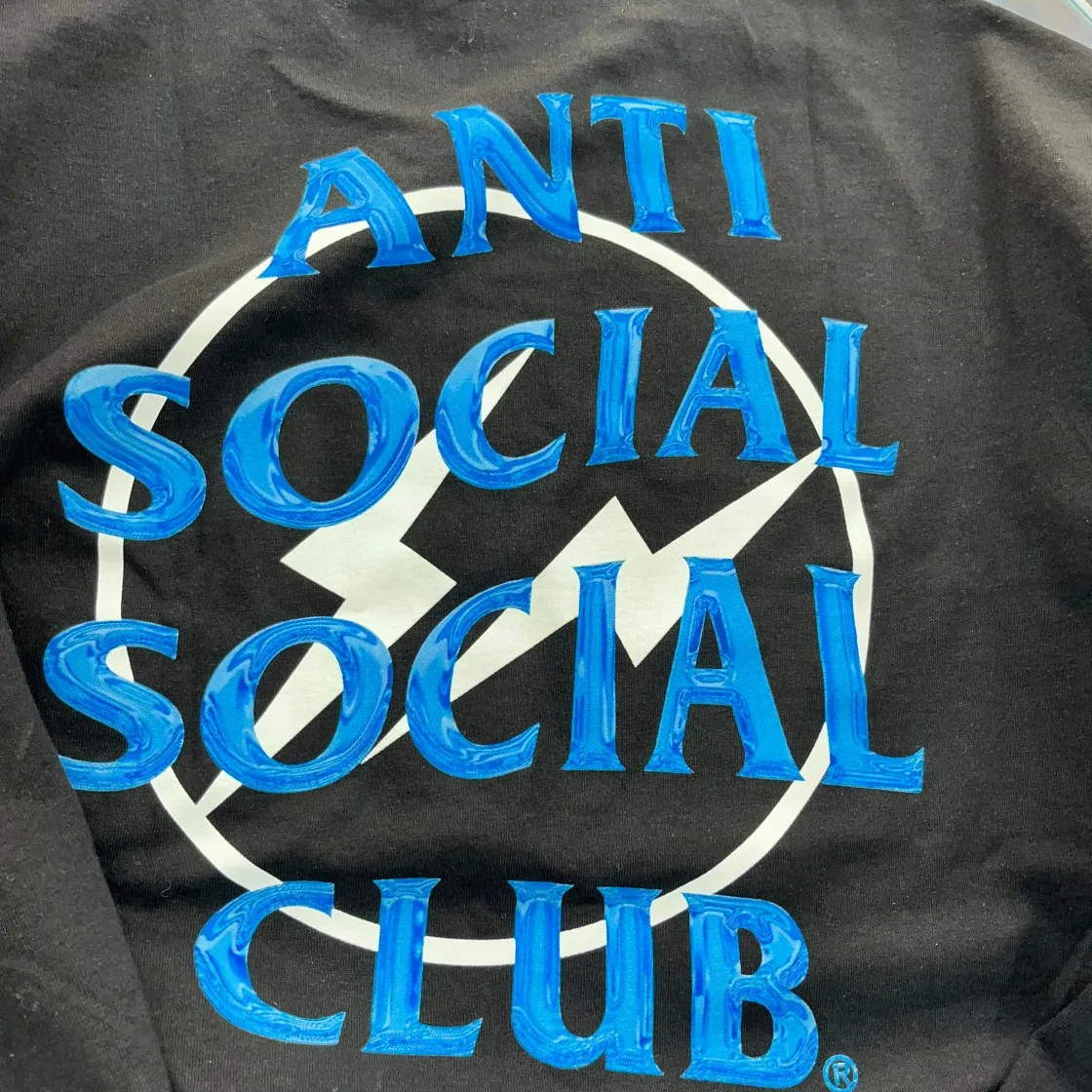안티 소셜 소셜 클럽 x 프라그먼트 프레셔스 페탈 티셔츠 블랙 블루 thumbnail 3