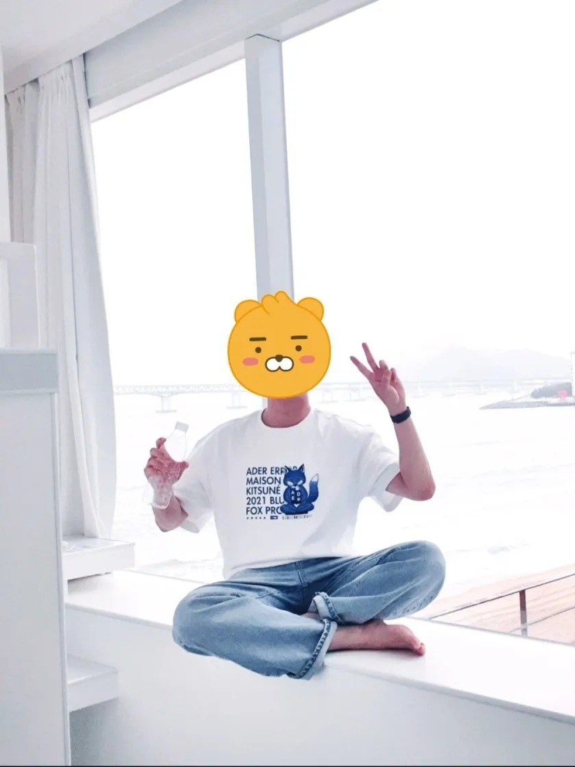 메종 키츠네 x 아더에러 메디테이션 폭스 티셔츠 화이트 thumbnail 5