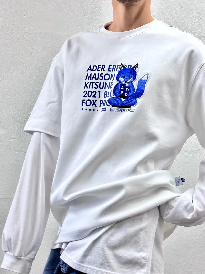 메종 키츠네 x 아더에러 메디테이션 폭스 티셔츠 화이트 thumbnail 6