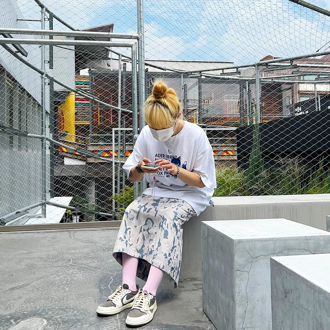 메종 키츠네 x 아더에러 메디테이션 폭스 티셔츠 화이트 thumbnail 8