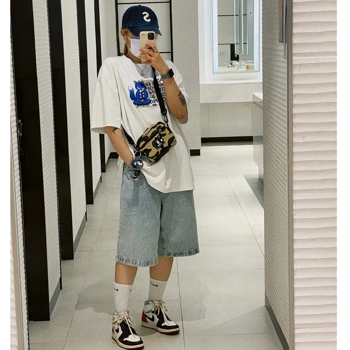 메종 키츠네 x 아더에러 메디테이션 폭스 티셔츠 화이트 thumbnail 9