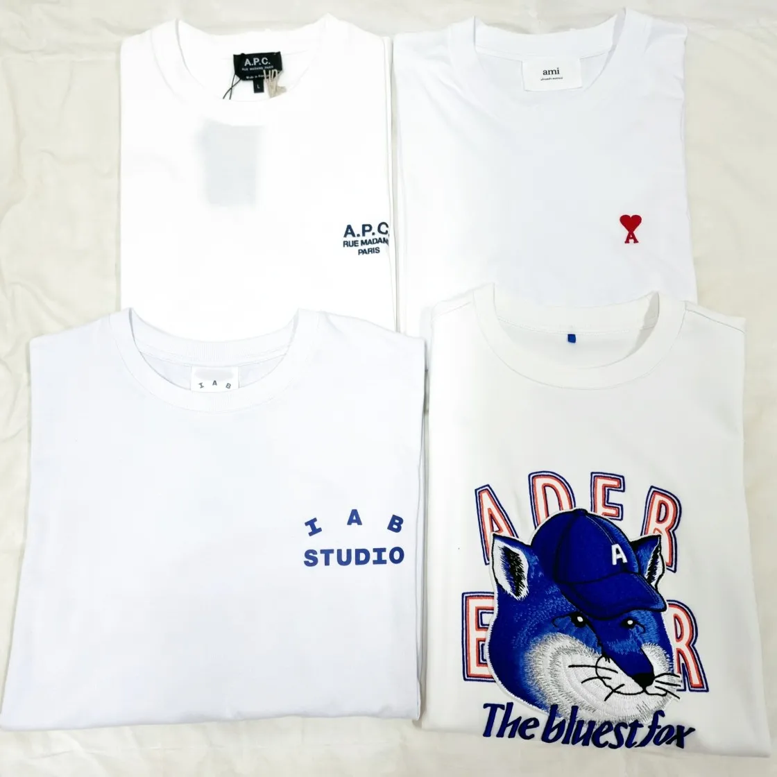 메종 키츠네 x 아더에러 더 블루이스트 폭스 티셔츠 화이트 thumbnail 7