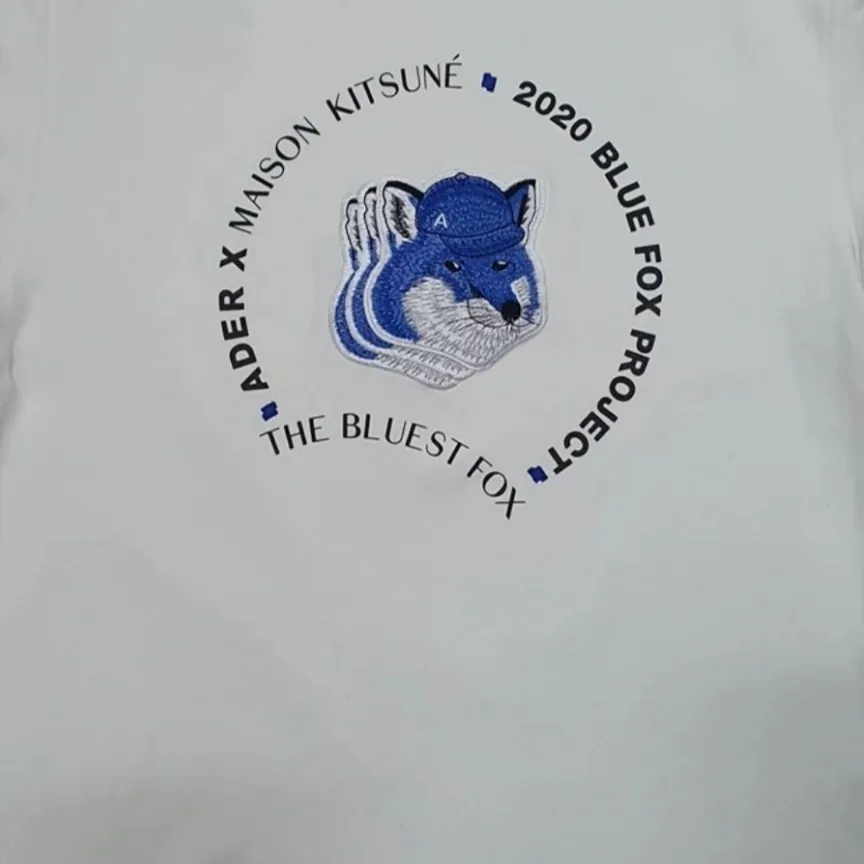 메종 키츠네 x 아더에러 더 블루이스트 폭스 티셔츠 화이트 thumbnail 8