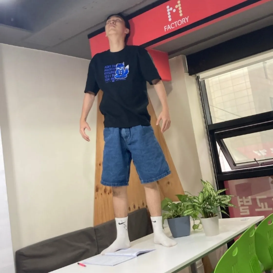 메종 키츠네 x 아더에러 메디테이션 폭스 티셔츠 블랙 thumbnail 3