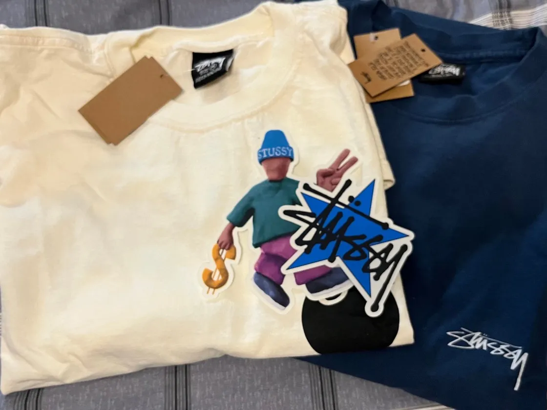 스투시 8볼 피그먼트 다이드 티셔츠 내츄럴 thumbnail 4