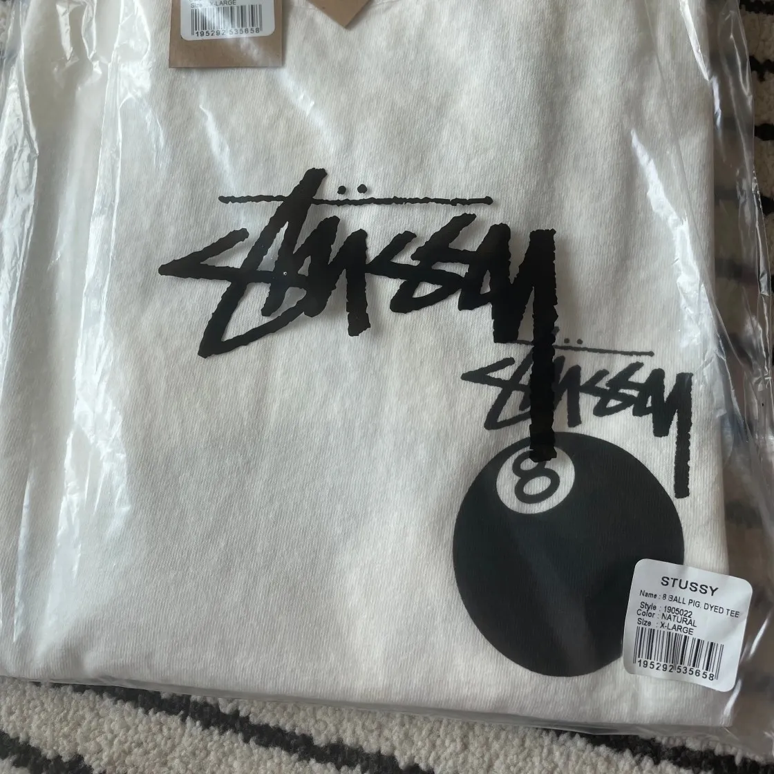 스투시 8볼 피그먼트 다이드 티셔츠 내츄럴 thumbnail 6