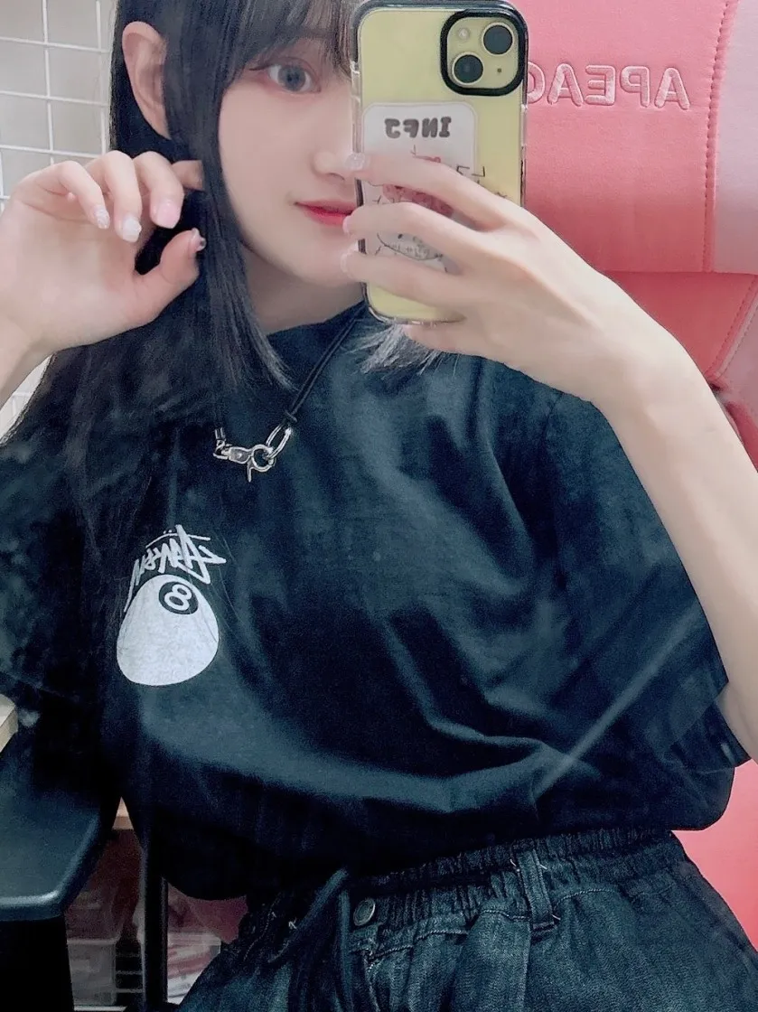 스투시 8볼 피그먼트 다이드 티셔츠 블랙 thumbnail 4