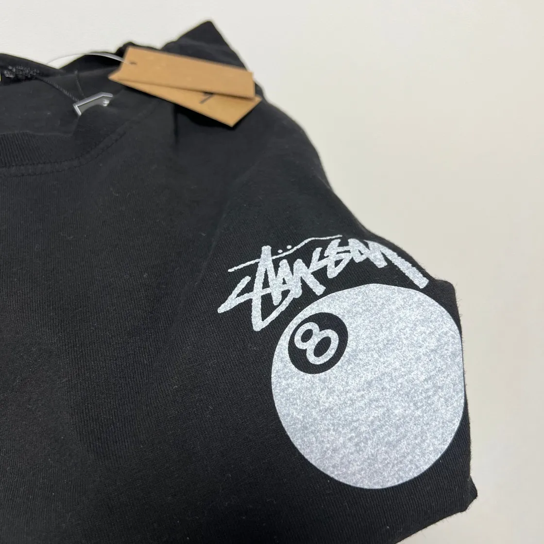 스투시 8볼 피그먼트 다이드 티셔츠 블랙 thumbnail 6