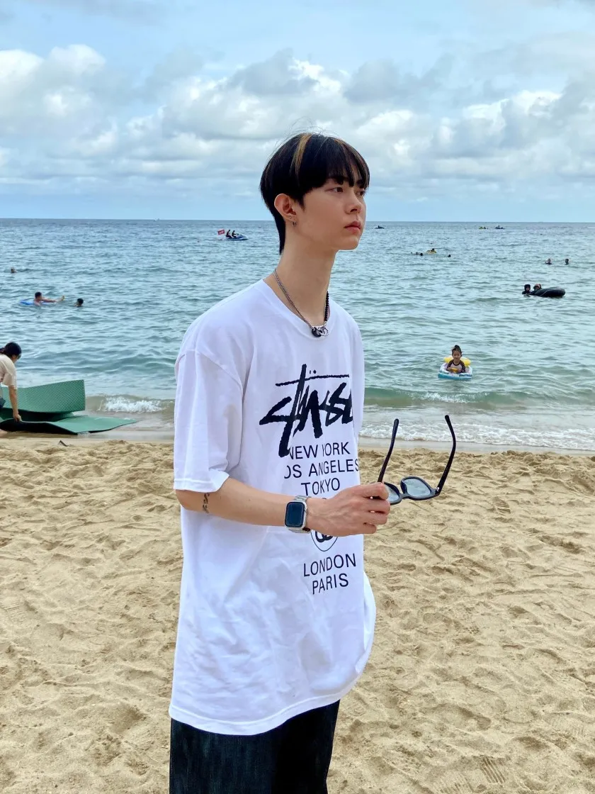 스투시 월드투어 티셔츠 화이트 2023 thumbnail 4