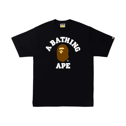 베이프 컬리지 티셔츠 블랙