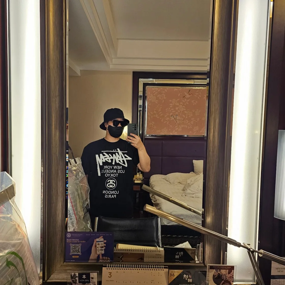 스투시 월드투어 티셔츠 블랙 2023 thumbnail 2