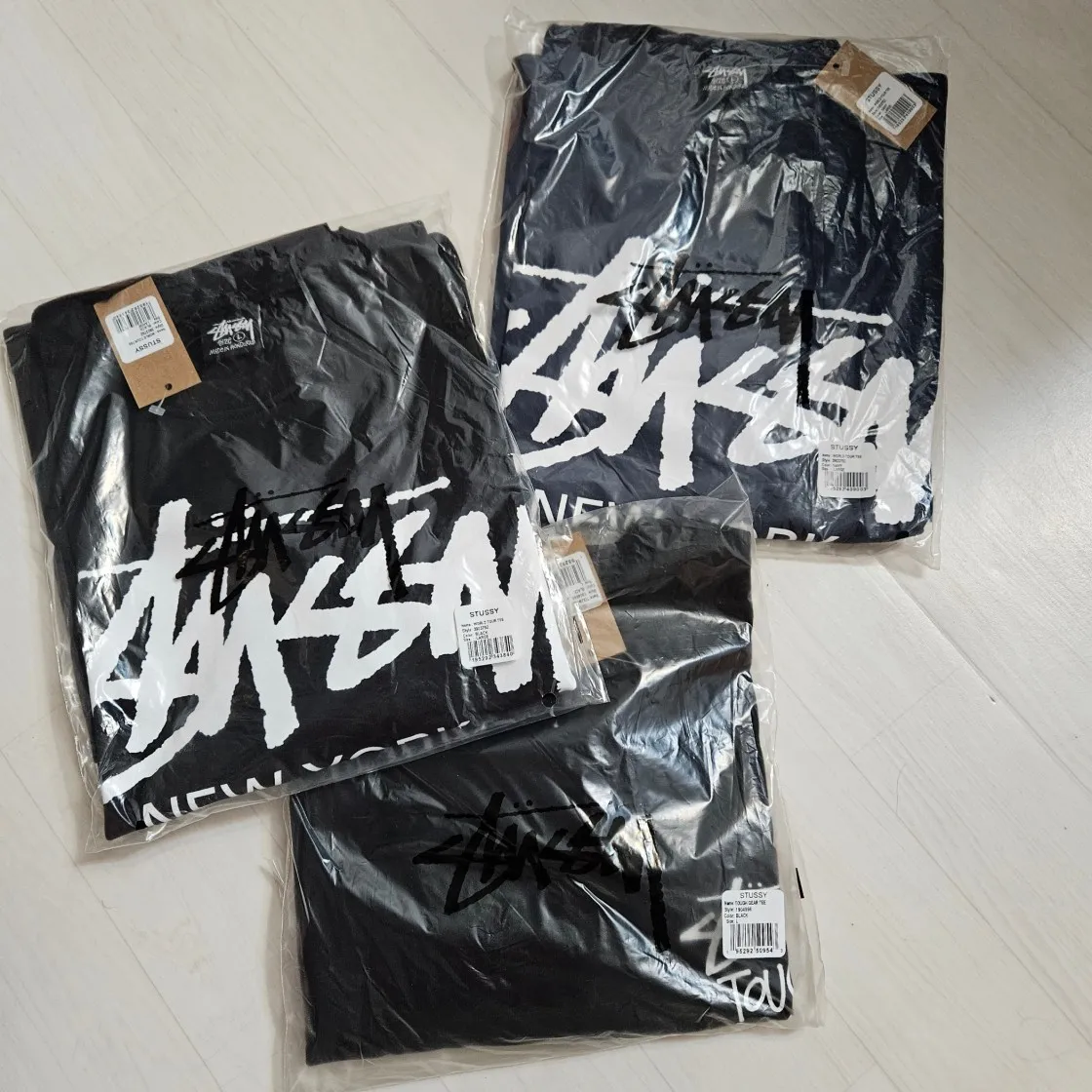 스투시 월드투어 티셔츠 블랙 2023 thumbnail 5