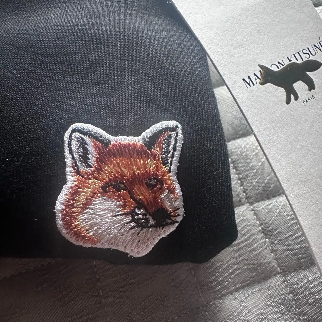 메종 키츠네 폭스 헤드 패치 클래식 티셔츠 블랙 thumbnail 2